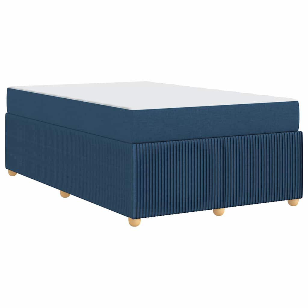 Bedframe met matras Blauw 120 x 200 cm Stof is nu te koop bij PeponiXL, paradijselijk wonen!