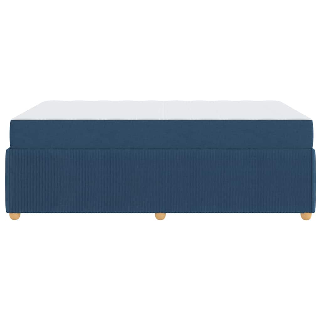 Bedframe met matras Blauw 120 x 200 cm Stof is nu te koop bij PeponiXL, paradijselijk wonen!