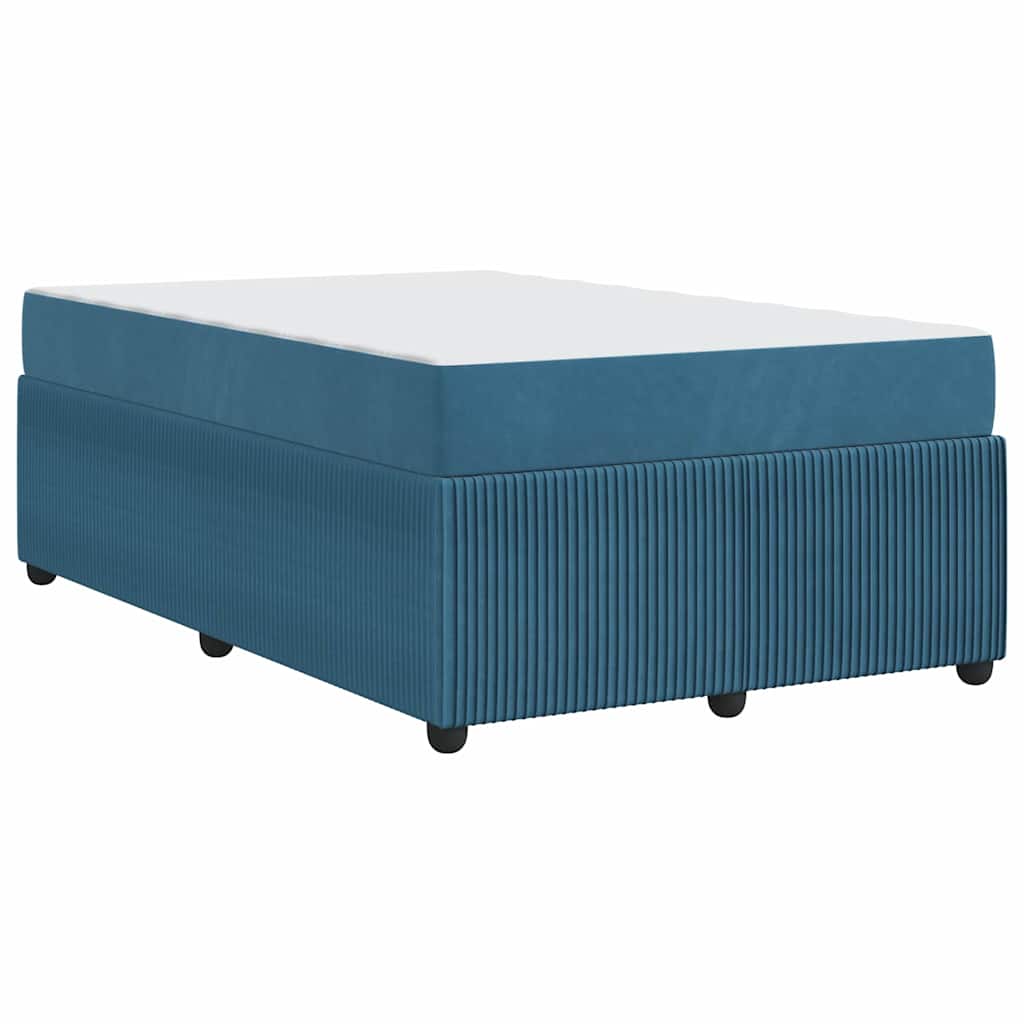 Bedframe met matras Blauw 120 x 200 cm Stof is nu te koop bij PeponiXL, paradijselijk wonen!