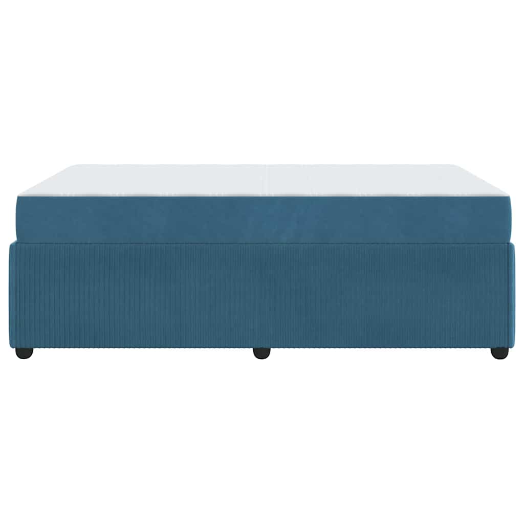 Bedframe met matras Blauw 120 x 200 cm Stof is nu te koop bij PeponiXL, paradijselijk wonen!