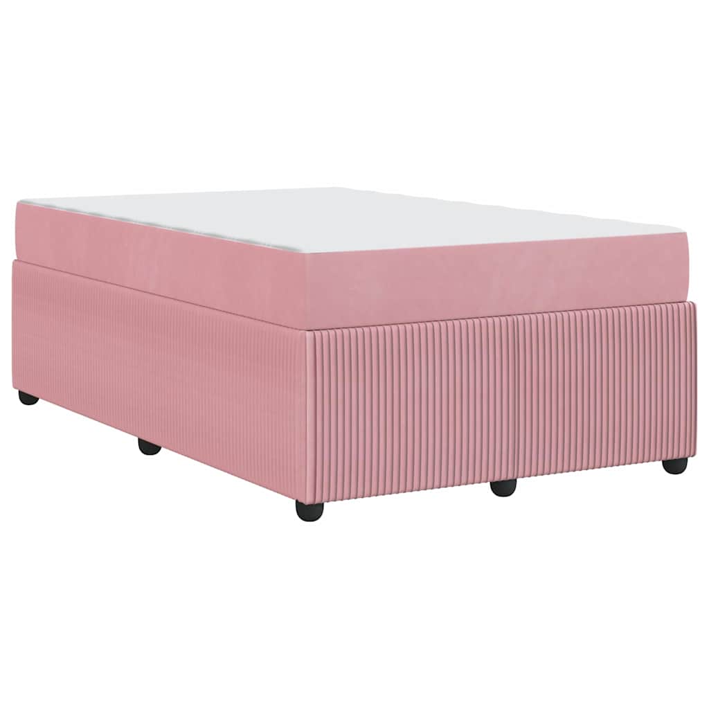 Bedframe met matras Roze 120 x 200 cm Stof is nu te koop bij PeponiXL, paradijselijk wonen!
