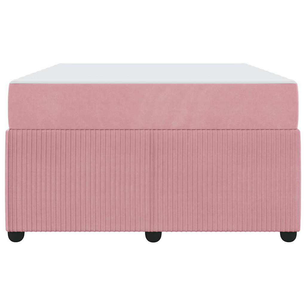 Bedframe met matras Roze 120 x 200 cm Stof is nu te koop bij PeponiXL, paradijselijk wonen!