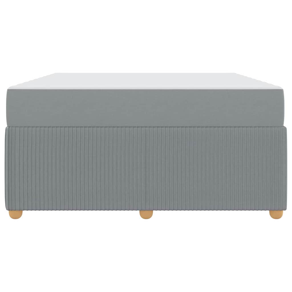 Bedframe met matras Lichtgrijs 140 x 200 cm Stof is nu te koop bij PeponiXL, paradijselijk wonen!