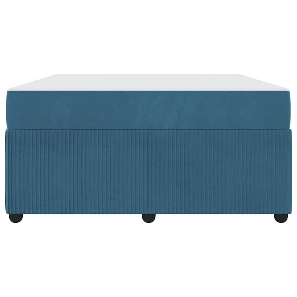 Bedframe met matras Blauw 140 x 200 cm Stof is nu te koop bij PeponiXL, paradijselijk wonen!
