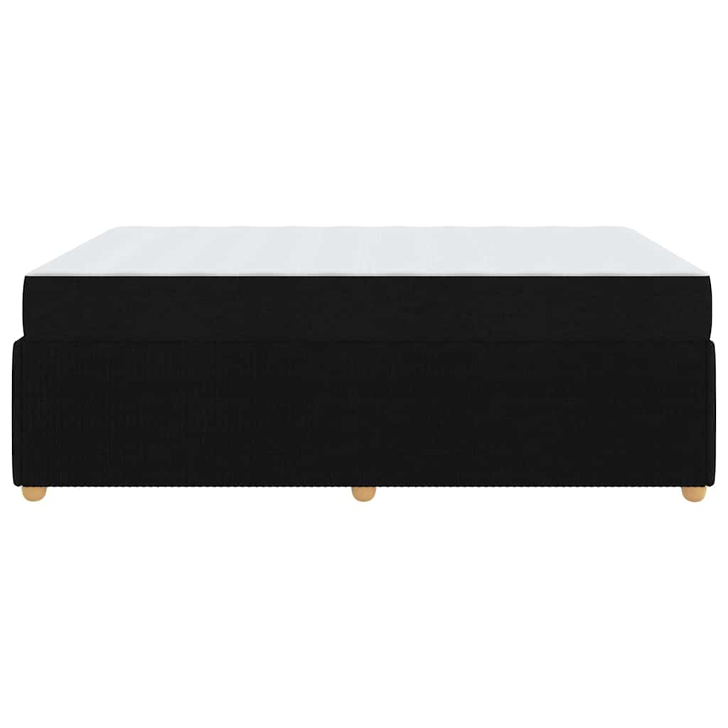 Bedframe met matras Zwart 160 x 200 cm Stof is nu te koop bij PeponiXL, paradijselijk wonen!