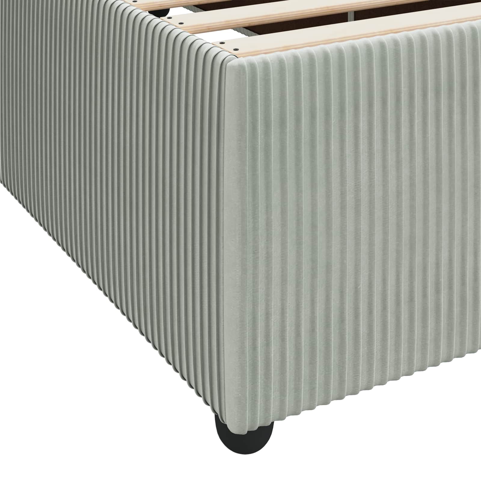 Bedframe met matras Lichtgrijs 160 x 200 cm Stof is nu te koop bij PeponiXL, paradijselijk wonen!