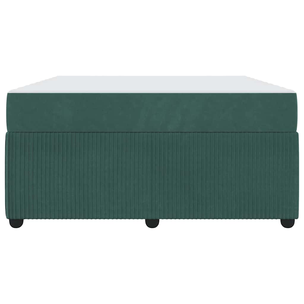 Bedframe met matras Donkergroen 160 x 200 cm Stof is nu te koop bij PeponiXL, paradijselijk wonen!