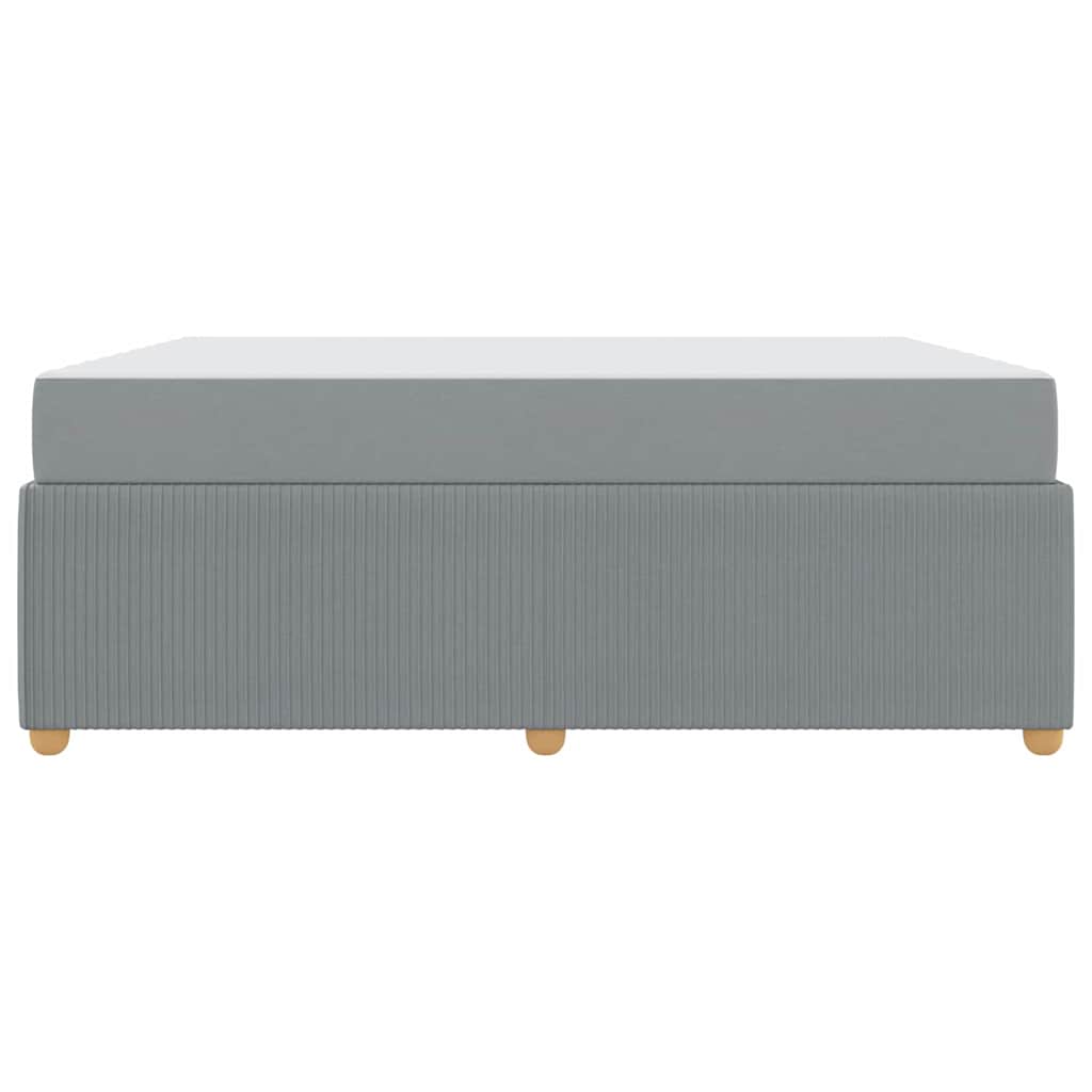 Bedframe met matras Lichtgrijs 180 x 200 cm Stof is nu te koop bij PeponiXL, paradijselijk wonen!