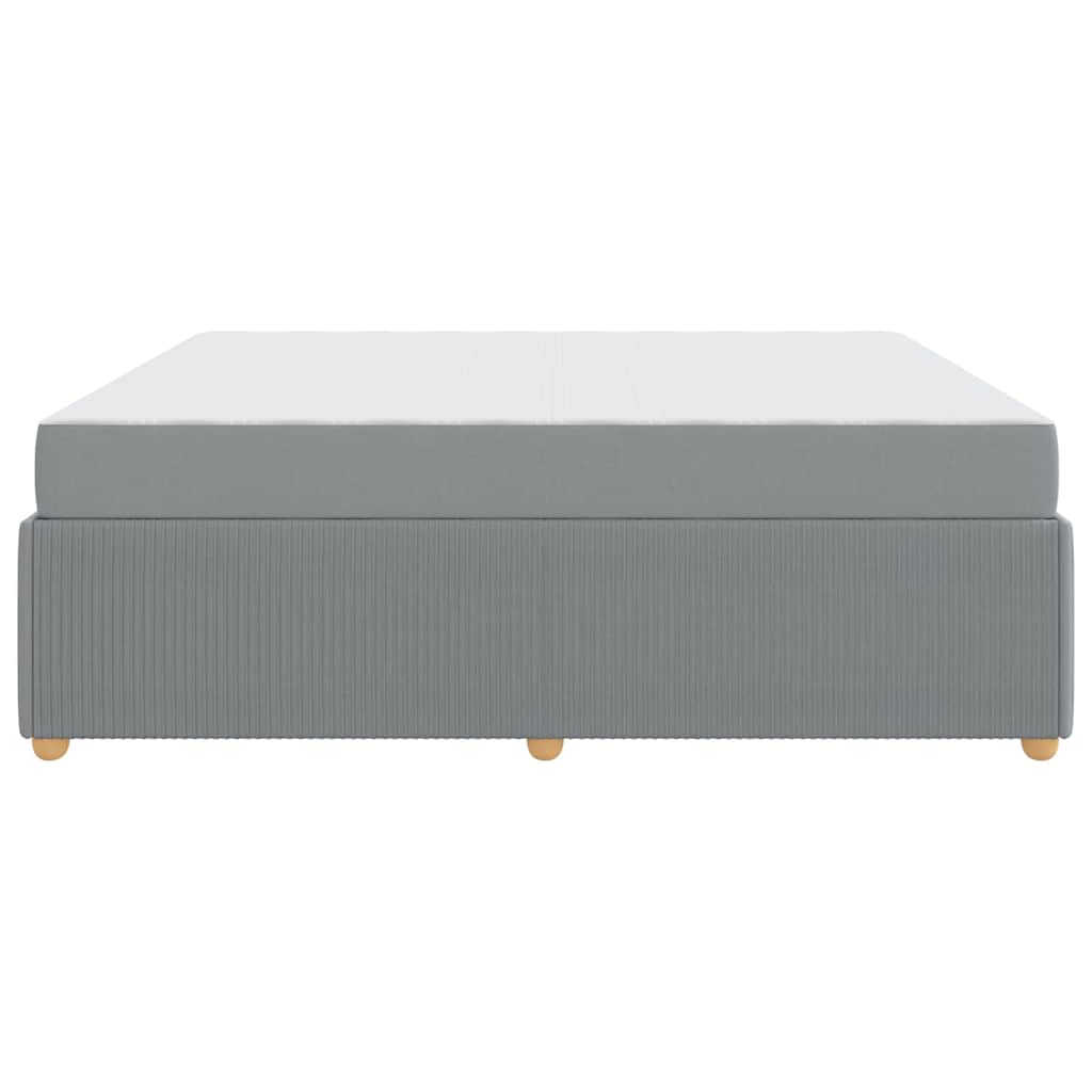 Bedframe met matras Lichtgrijs 180 x 200 cm Stof is nu te koop bij PeponiXL, paradijselijk wonen!