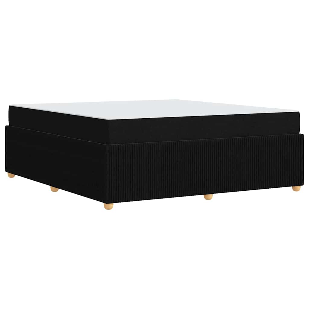 Bedframe met matras Zwart 180 x 200 cm Stof is nu te koop bij PeponiXL, paradijselijk wonen!