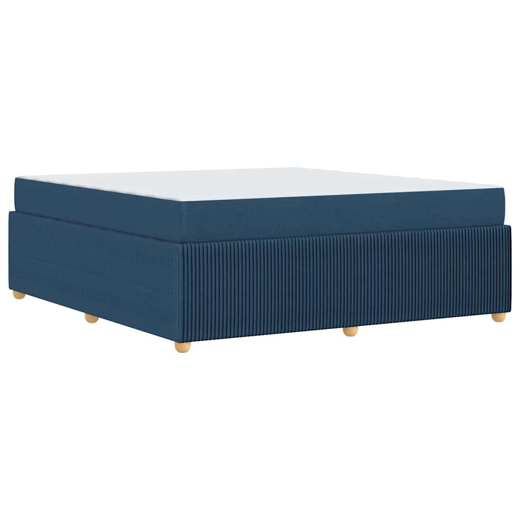 Bedframe met matras Blauw 180 x 200 cm Stof is nu te koop bij PeponiXL, paradijselijk wonen!