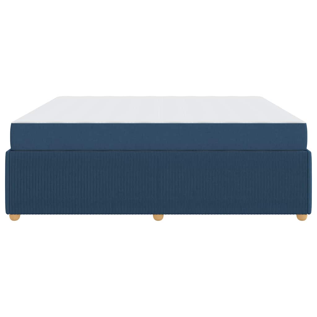 Bedframe met matras Blauw 180 x 200 cm Stof is nu te koop bij PeponiXL, paradijselijk wonen!