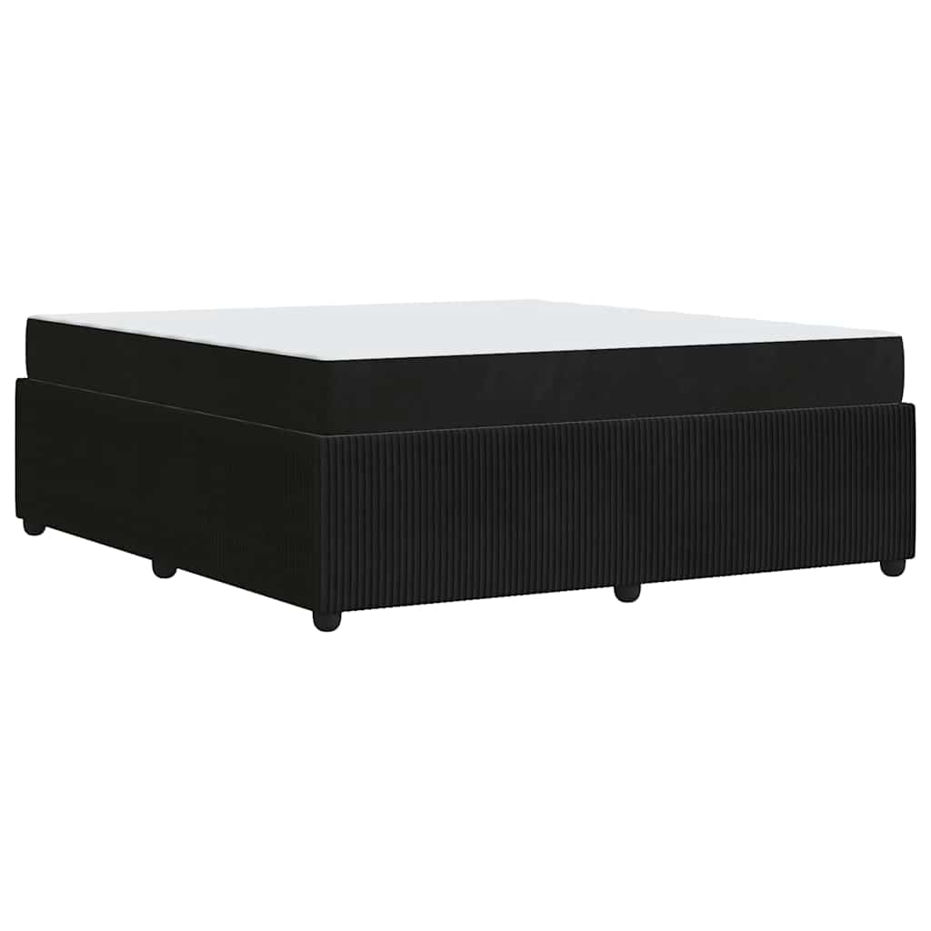 Bedframe met matras Zwart 180 x 200 cm Stof is nu te koop bij PeponiXL, paradijselijk wonen!