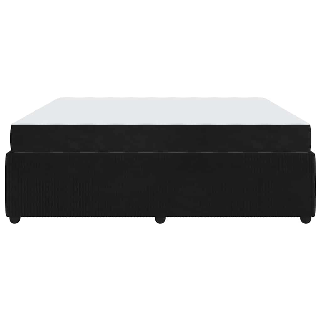 Bedframe met matras Zwart 180 x 200 cm Stof is nu te koop bij PeponiXL, paradijselijk wonen!