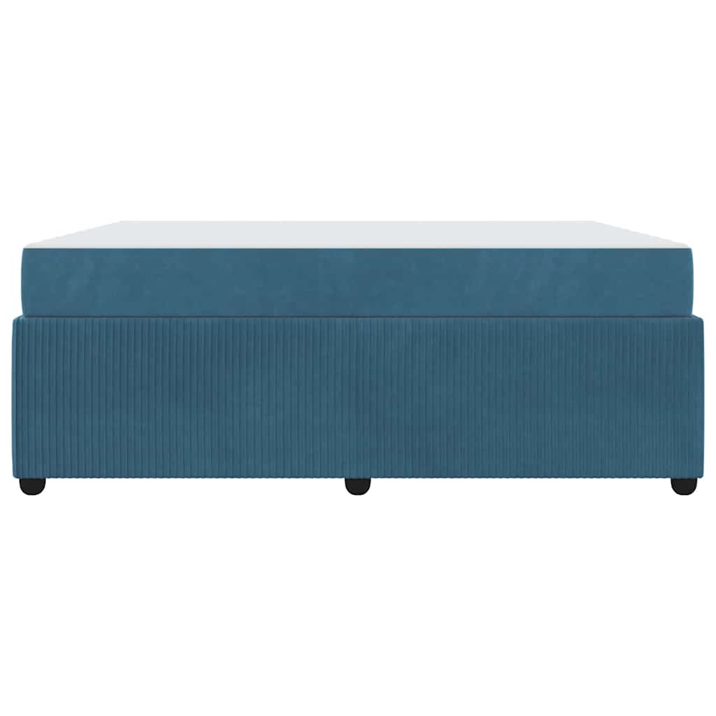 Bedframe met matras Blauw 180 x 200 cm Stof is nu te koop bij PeponiXL, paradijselijk wonen!