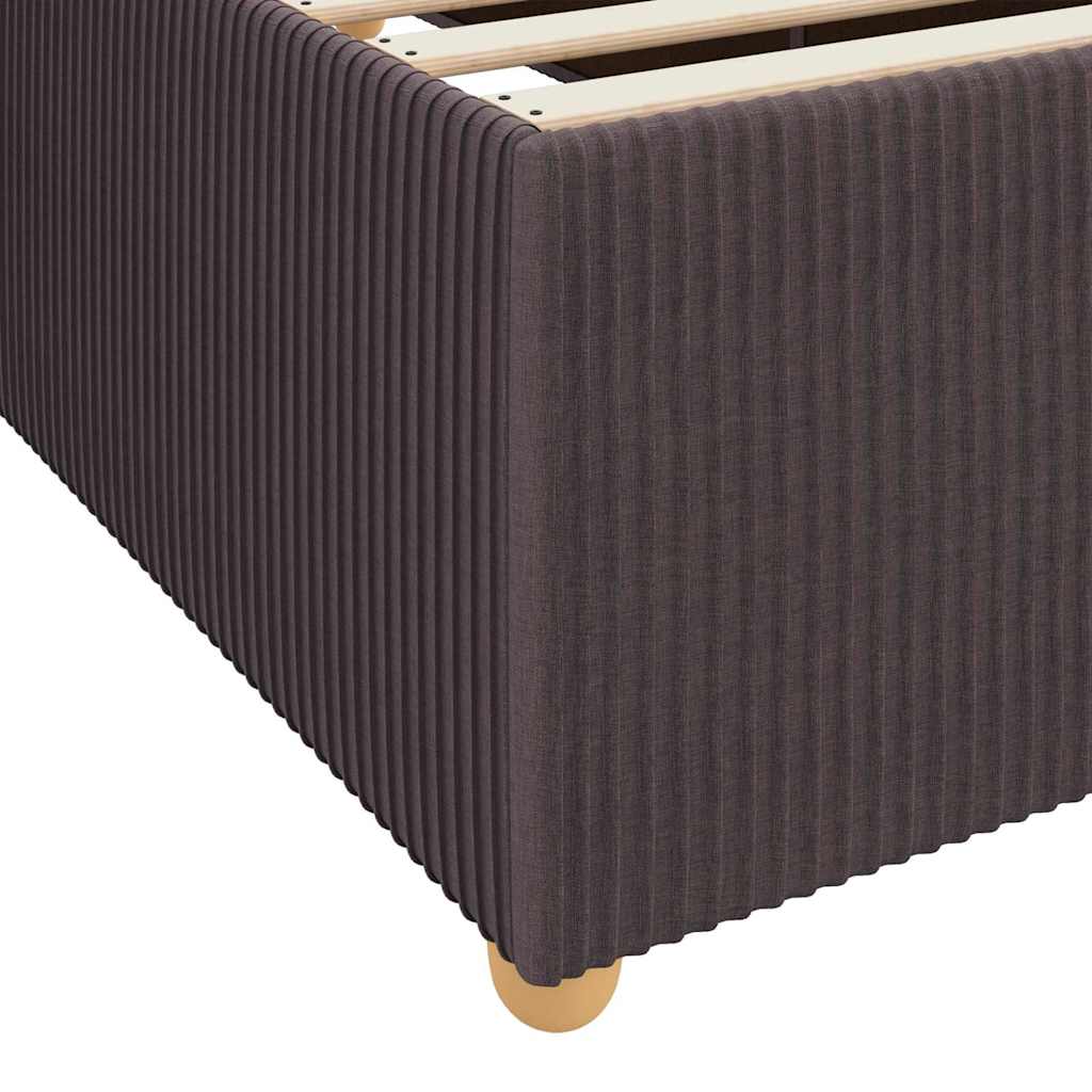 Bedframe met matras Donkerbruin 200 x 200 cm Stof is nu te koop bij PeponiXL, paradijselijk wonen!