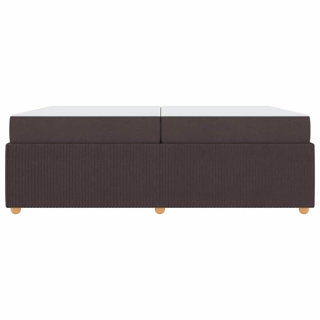 Bedframe met matras Donkerbruin 200 x 200 cm Stof is nu te koop bij PeponiXL, paradijselijk wonen!