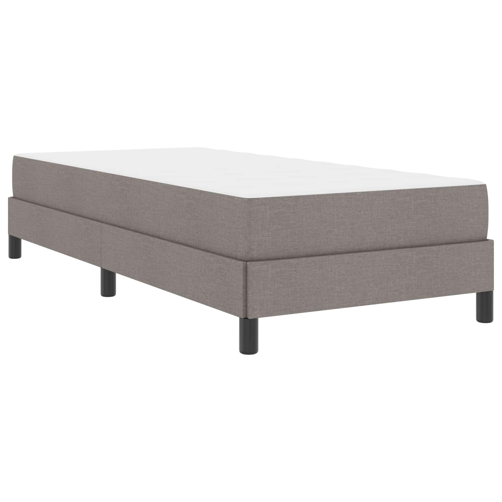 Boxspringbed met matras Taupe 80 x 200 cm Stof is nu te koop bij PeponiXL, paradijselijk wonen!