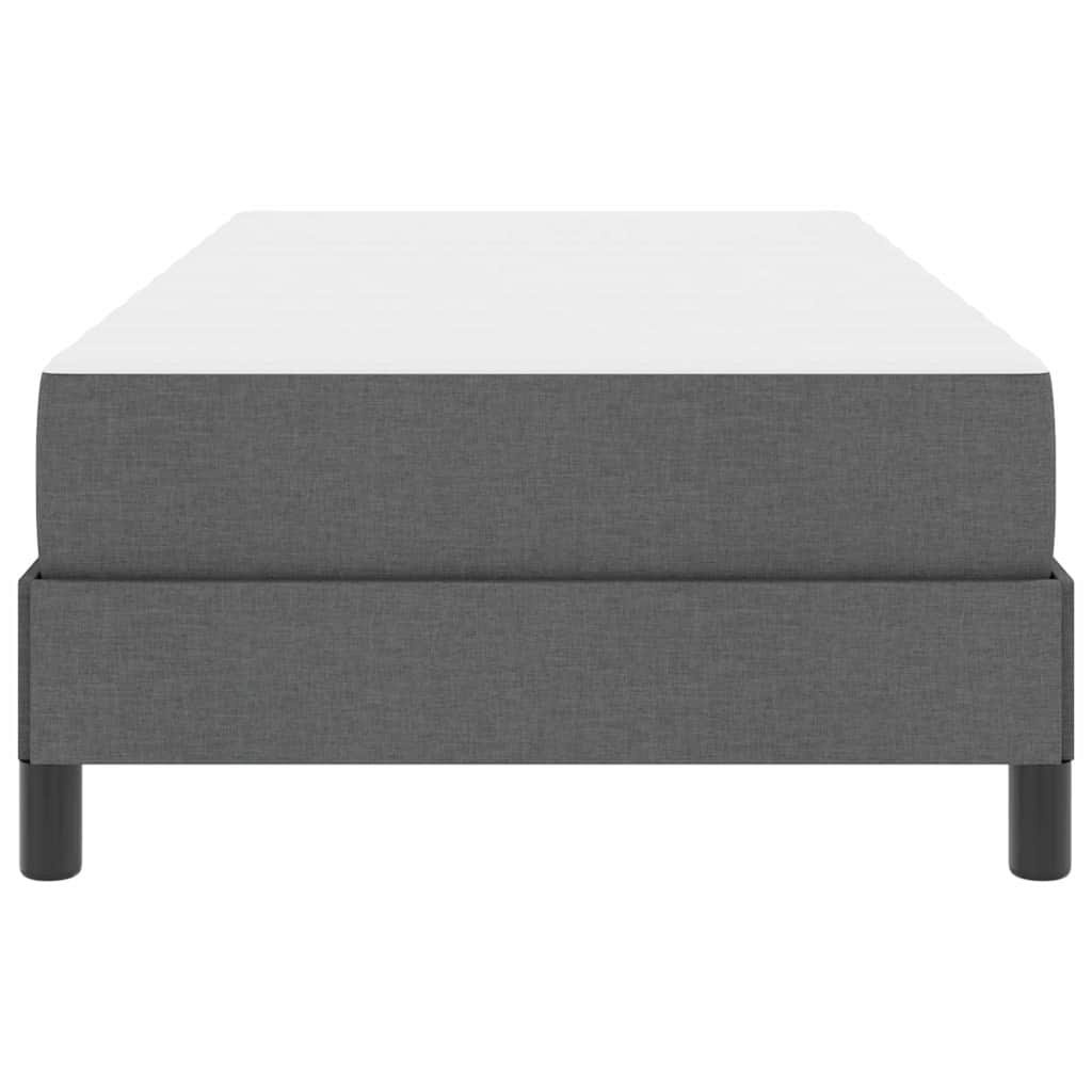 Boxspringbed met matras Donkergrijs 90 x 190 cm Stof is nu te koop bij PeponiXL, paradijselijk wonen!