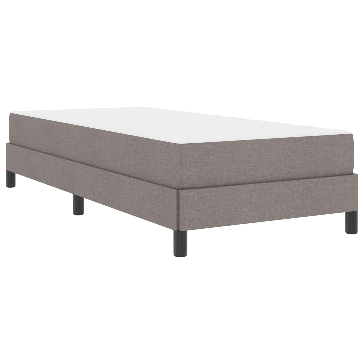 Boxspringbed met matras Taupe 90 x 190 cm Stof is nu te koop bij PeponiXL, paradijselijk wonen!