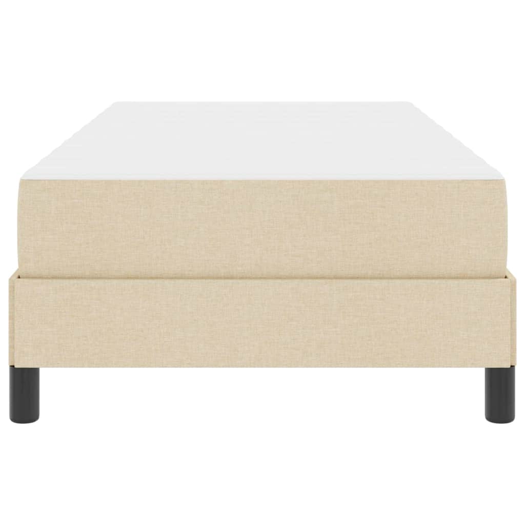 Boxspringbed met matras Crème 90 x 190 cm Stof is nu te koop bij PeponiXL, paradijselijk wonen!