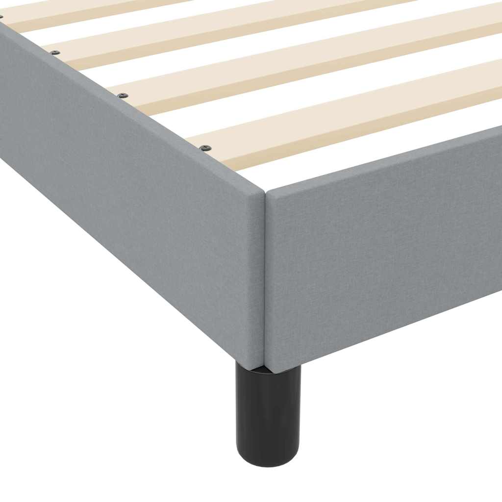 Boxspringbed met matras Lichtgrijs 90 x 200 cm Stof is nu te koop bij PeponiXL, paradijselijk wonen!