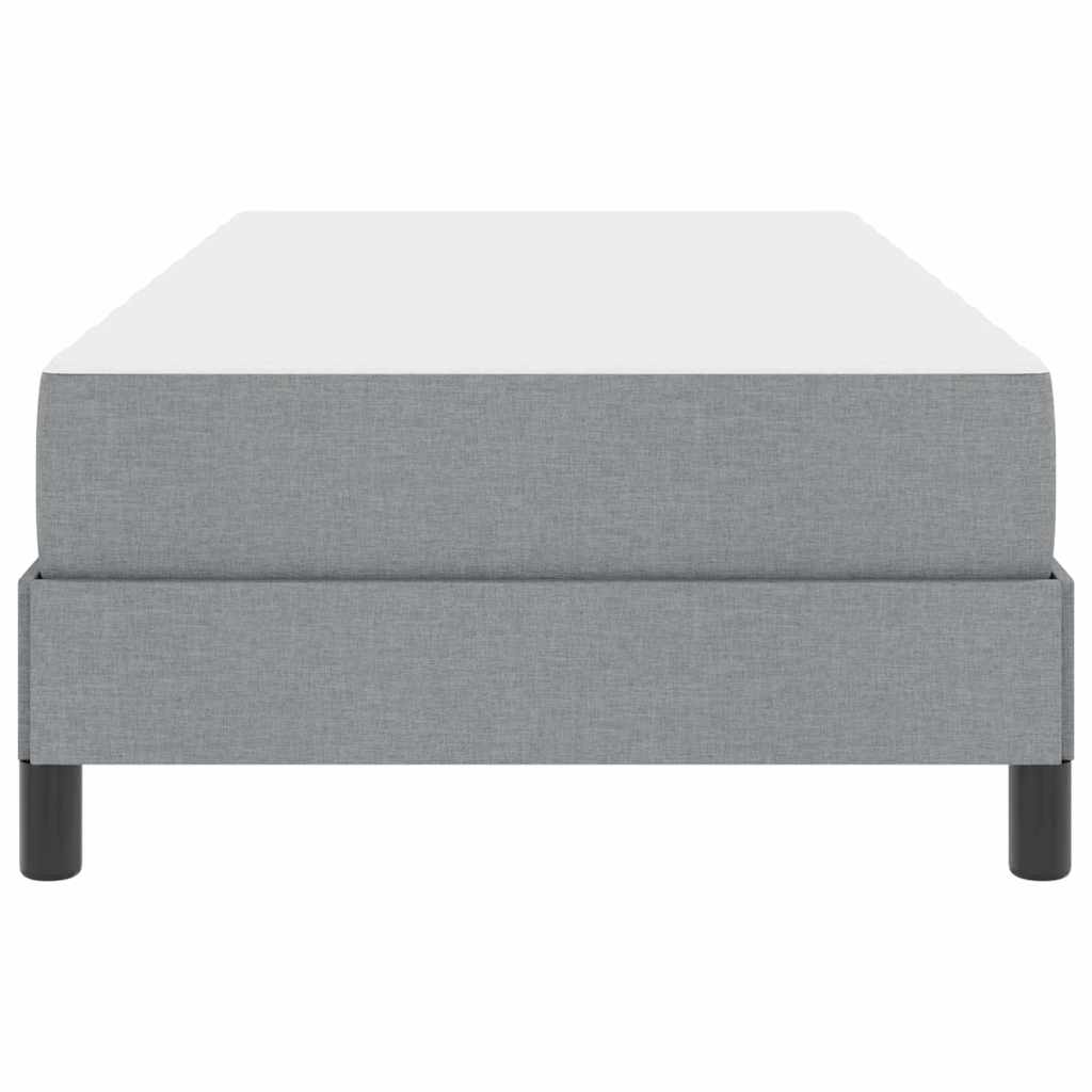 Boxspringbed met matras Lichtgrijs 90 x 200 cm Stof is nu te koop bij PeponiXL, paradijselijk wonen!