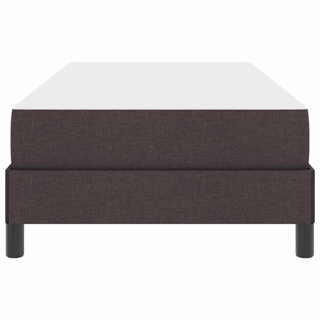 Boxspringbed met matras Donkerbruin 90 x 200 cm Stof is nu te koop bij PeponiXL, paradijselijk wonen!