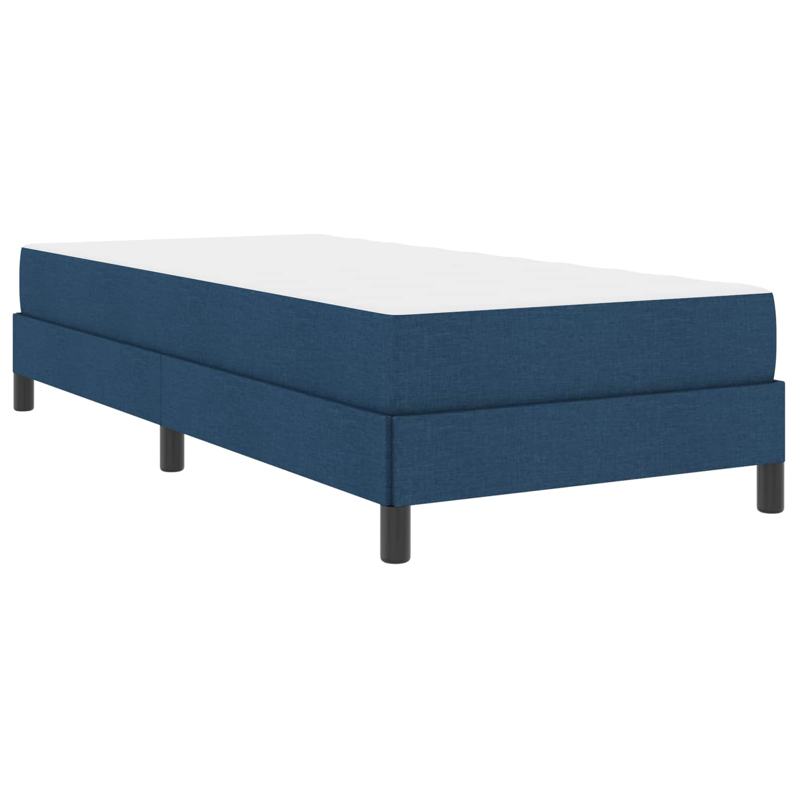 Boxspringbed met matras Blauw 90 x 200 cm Stof is nu te koop bij PeponiXL, paradijselijk wonen!