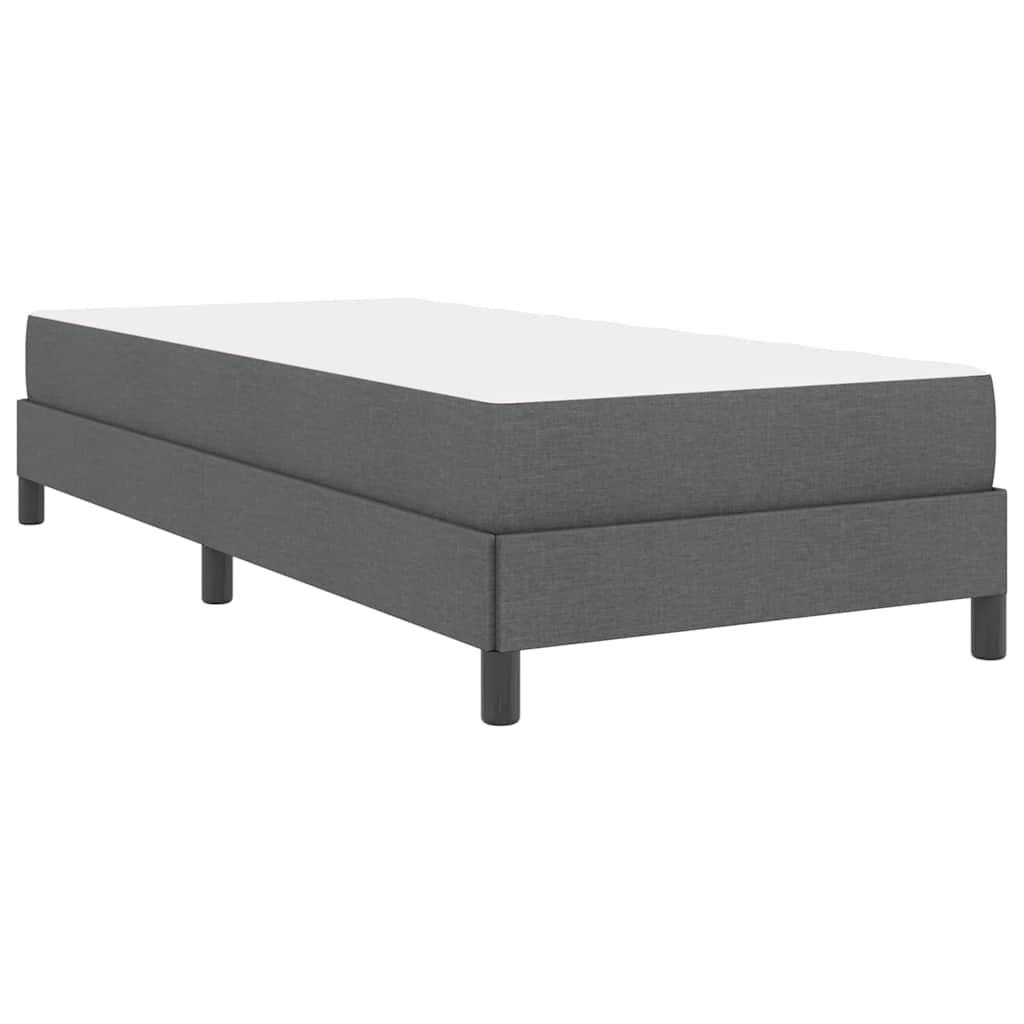 Boxspringbed met matras Donkergrijs 100 x 200 cm Stof is nu te koop bij PeponiXL, paradijselijk wonen!