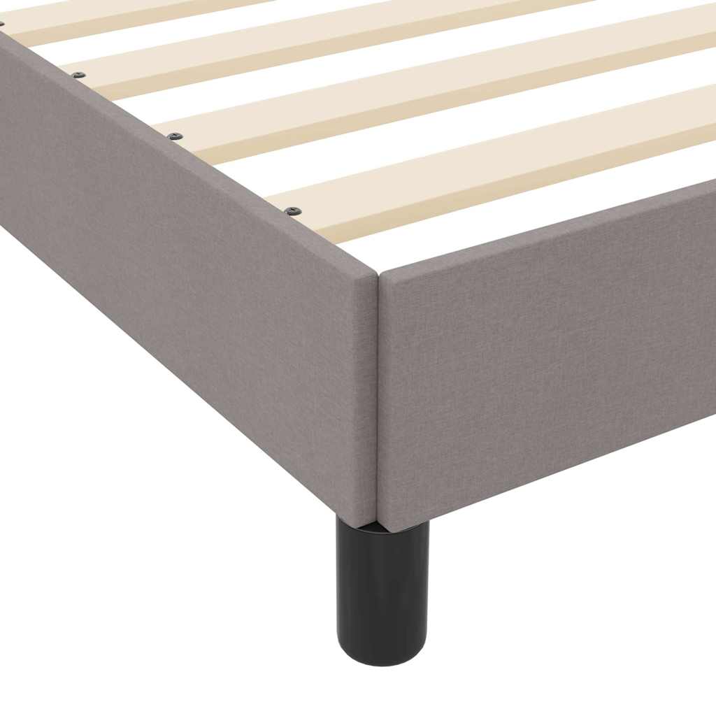 Boxspringbed met matras Taupe 100 x 200 cm Stof is nu te koop bij PeponiXL, paradijselijk wonen!