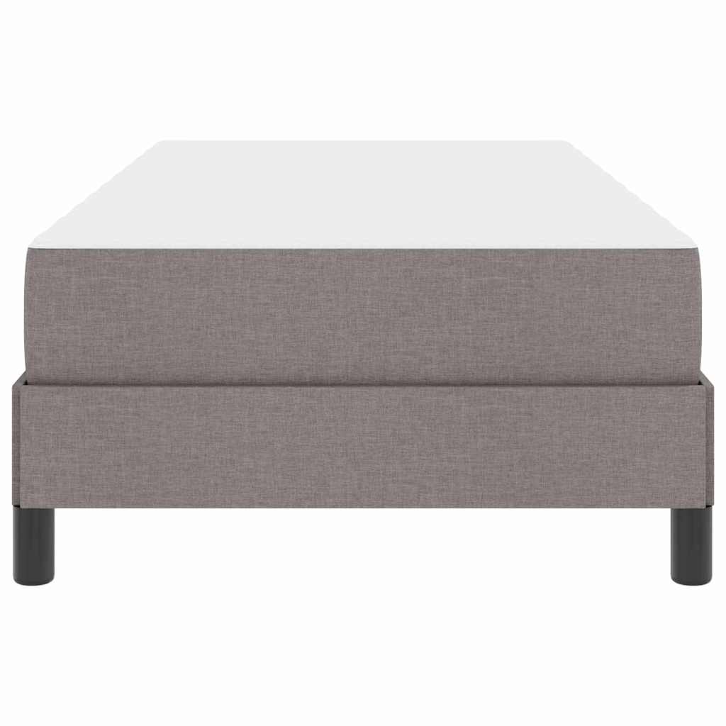 Boxspringbed met matras Taupe 100 x 200 cm Stof is nu te koop bij PeponiXL, paradijselijk wonen!