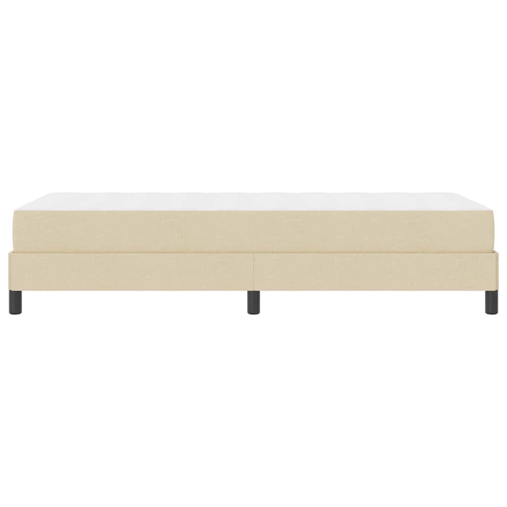 Boxspringbed met matras Crème 100 x 200 cm Stof is nu te koop bij PeponiXL, paradijselijk wonen!