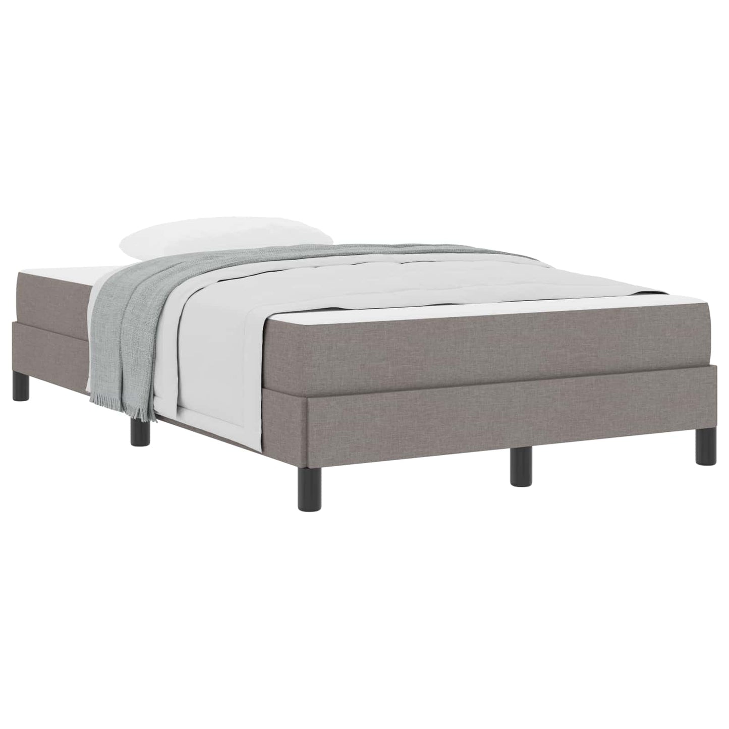 Boxspringbed met matras Taupe 120 x 190 cm Stof is nu te koop bij PeponiXL, paradijselijk wonen!