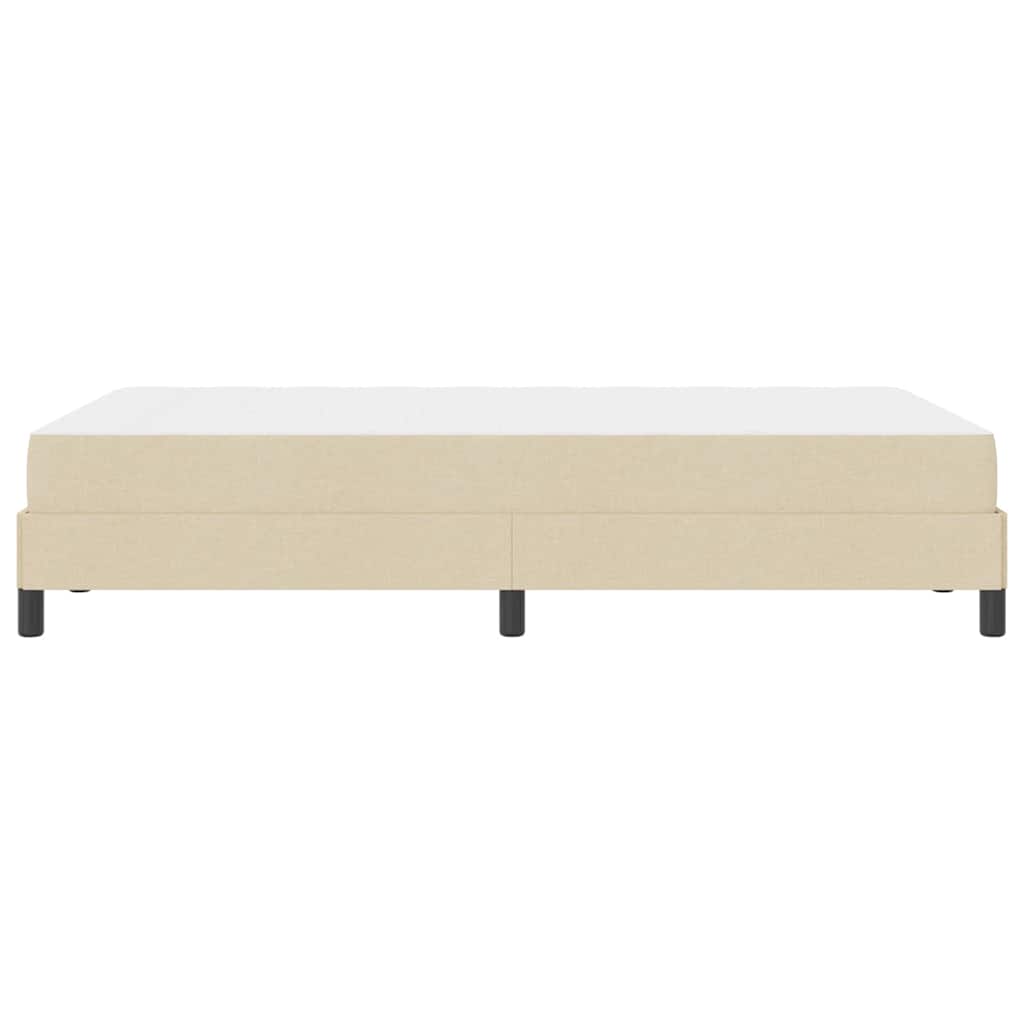 Boxspringbed met matras Crème 120 x 190 cm Stof is nu te koop bij PeponiXL, paradijselijk wonen!