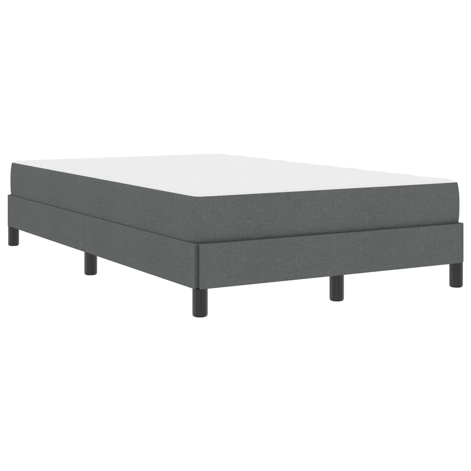 Boxspringbed met matras Donkergrijs 120 x 200 cm Stof is nu te koop bij PeponiXL, paradijselijk wonen!