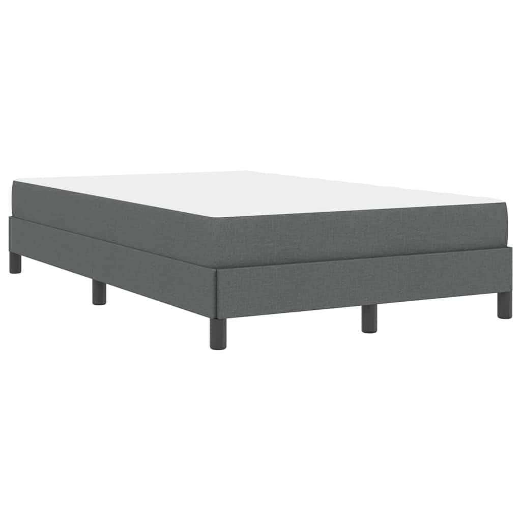 Boxspringbed met matras Donkergrijs 120 x 200 cm Stof is nu te koop bij PeponiXL, paradijselijk wonen!
