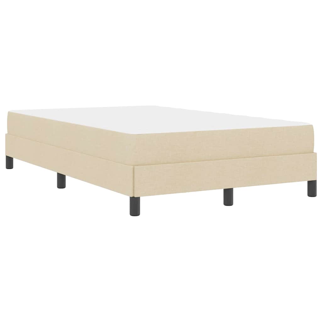 Boxspringbed met matras Crème 120 x 200 cm Stof is nu te koop bij PeponiXL, paradijselijk wonen!