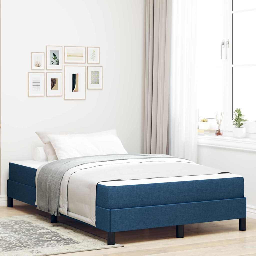 Boxspringbed met matras Blauw 120 x 200 cm Stof is nu te koop bij PeponiXL, paradijselijk wonen!