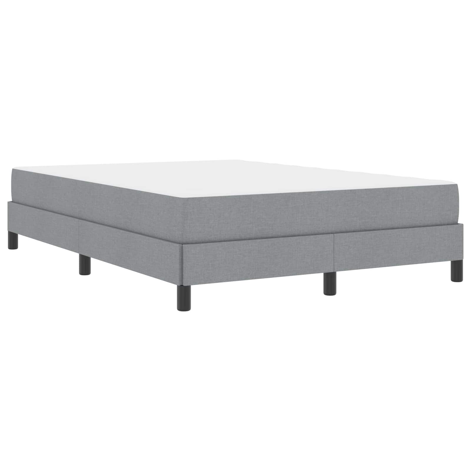 Boxspringbed met matras Lichtgrijs 140 x 190 cm Stof is nu te koop bij PeponiXL, paradijselijk wonen!