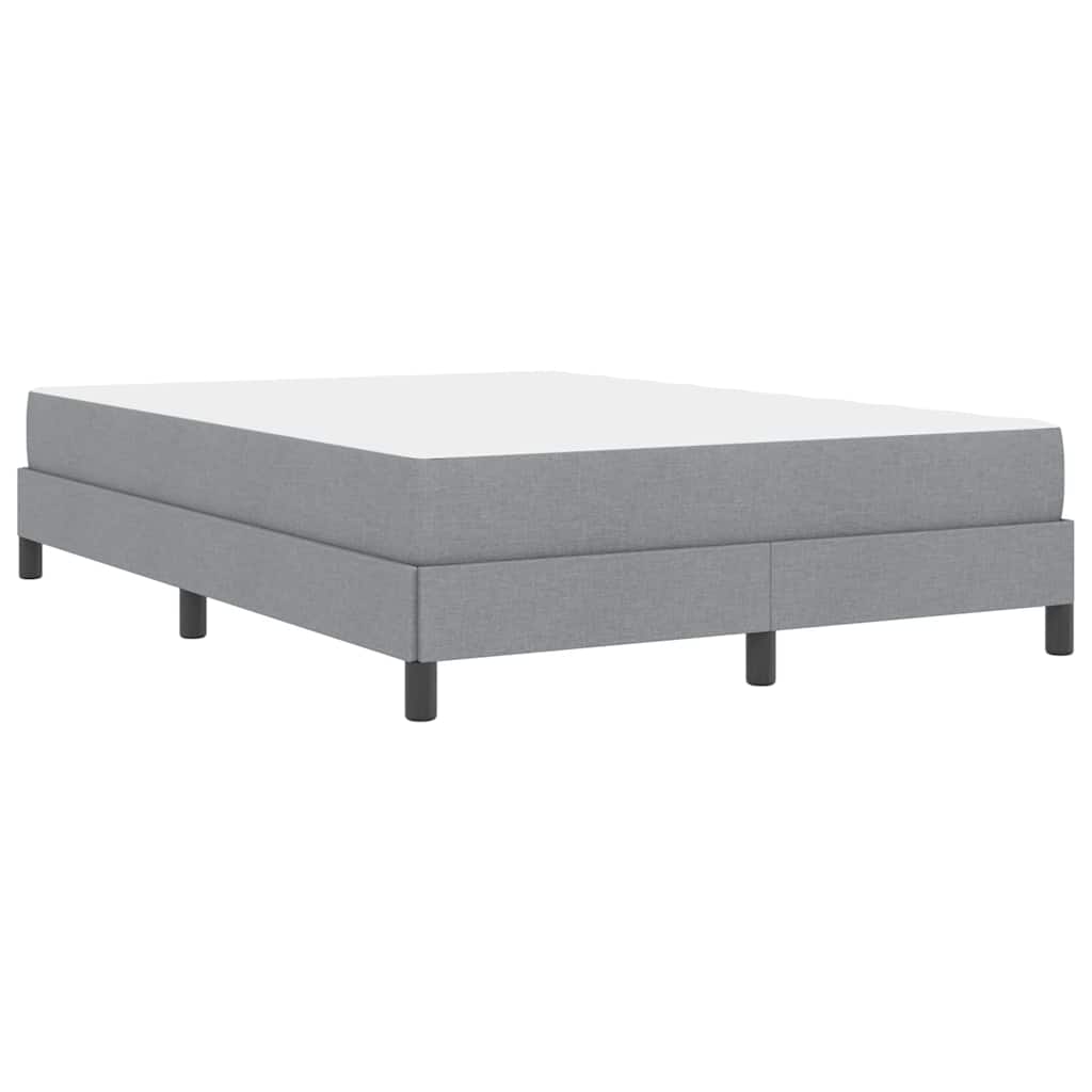 Boxspringbed met matras Lichtgrijs 140 x 190 cm Stof is nu te koop bij PeponiXL, paradijselijk wonen!