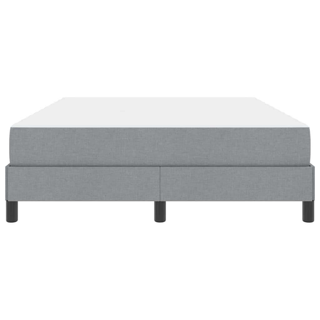 Boxspringbed met matras Lichtgrijs 140 x 190 cm Stof is nu te koop bij PeponiXL, paradijselijk wonen!
