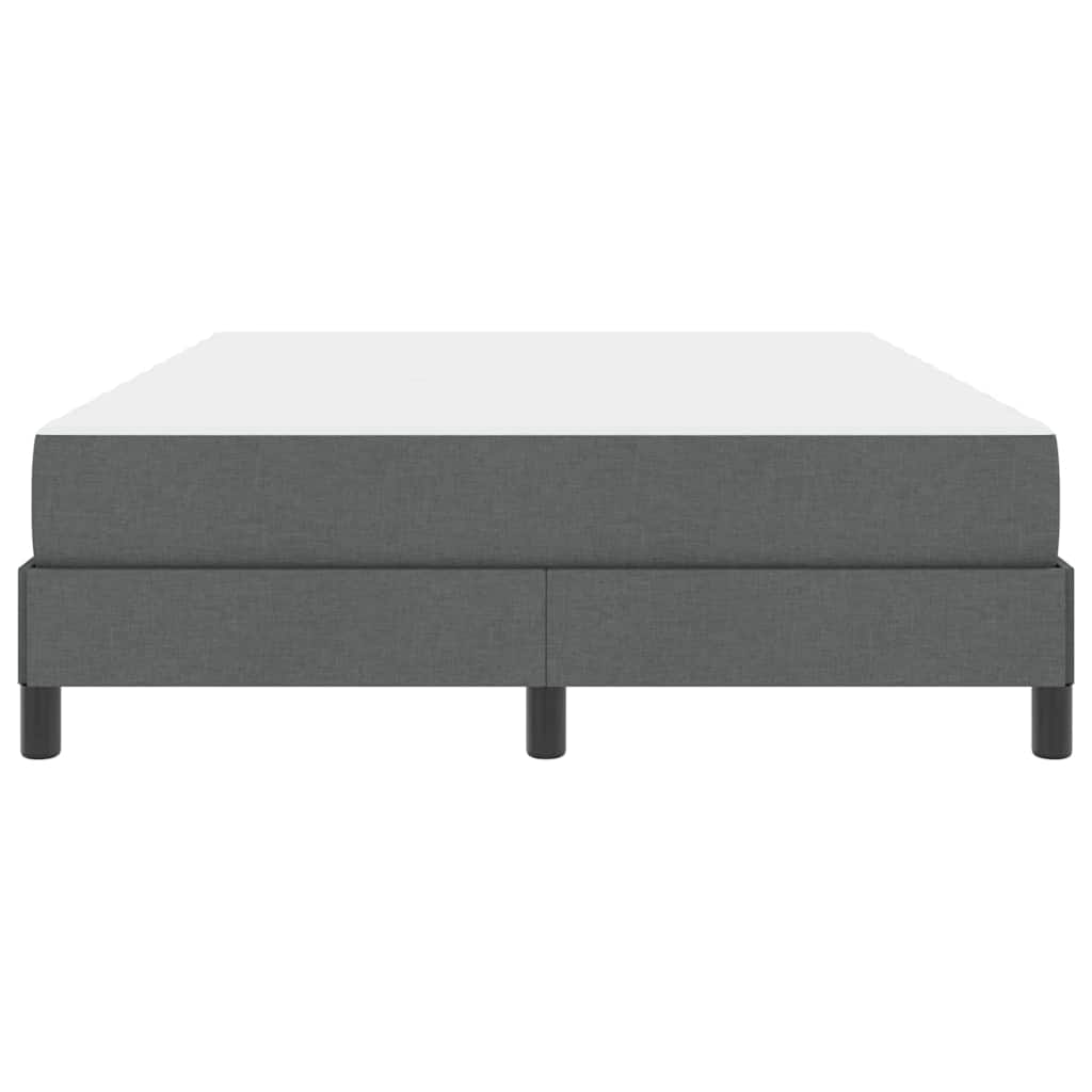 Boxspringbed met matras Donkergrijs 140 x 190 cm Stof is nu te koop bij PeponiXL, paradijselijk wonen!