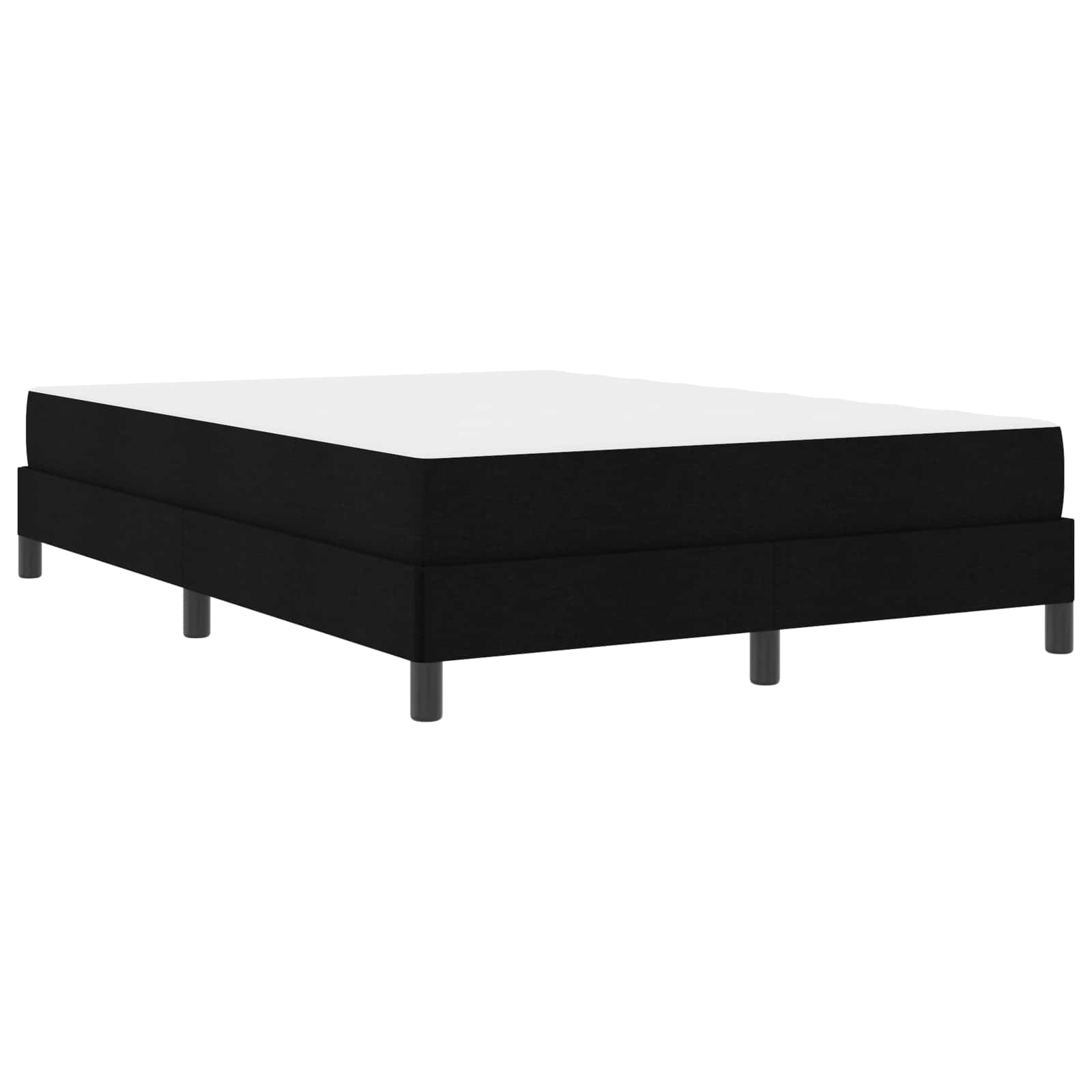 Boxspringbed met matras Zwart 140 x 190 cm Stof is nu te koop bij PeponiXL, paradijselijk wonen!