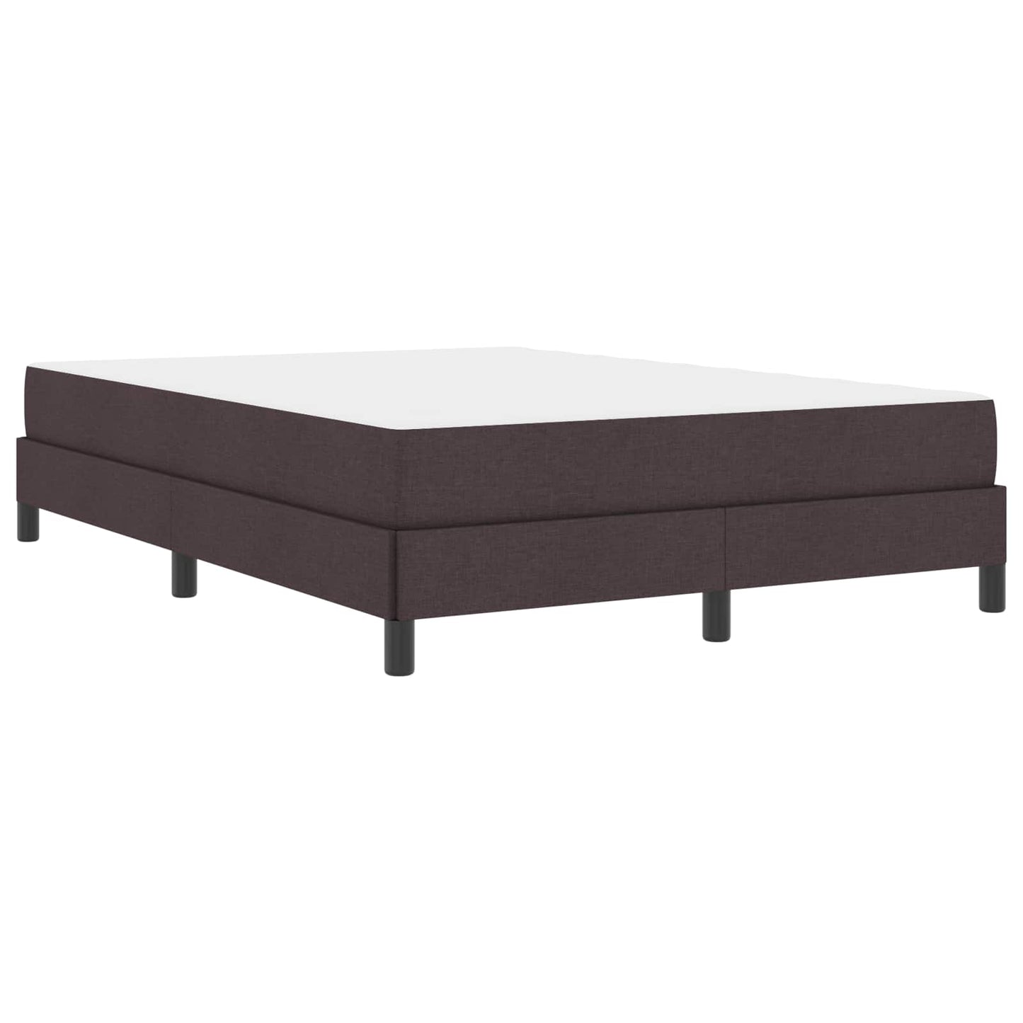 Boxspringbed met matras Donkerbruin 140 x 190 cm Stof is nu te koop bij PeponiXL, paradijselijk wonen!