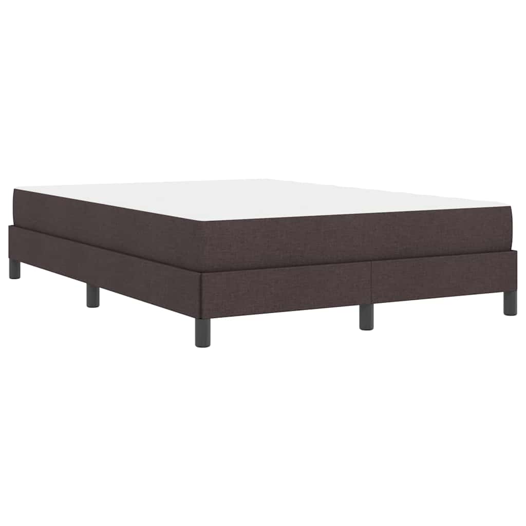 Boxspringbed met matras Donkerbruin 140 x 190 cm Stof is nu te koop bij PeponiXL, paradijselijk wonen!