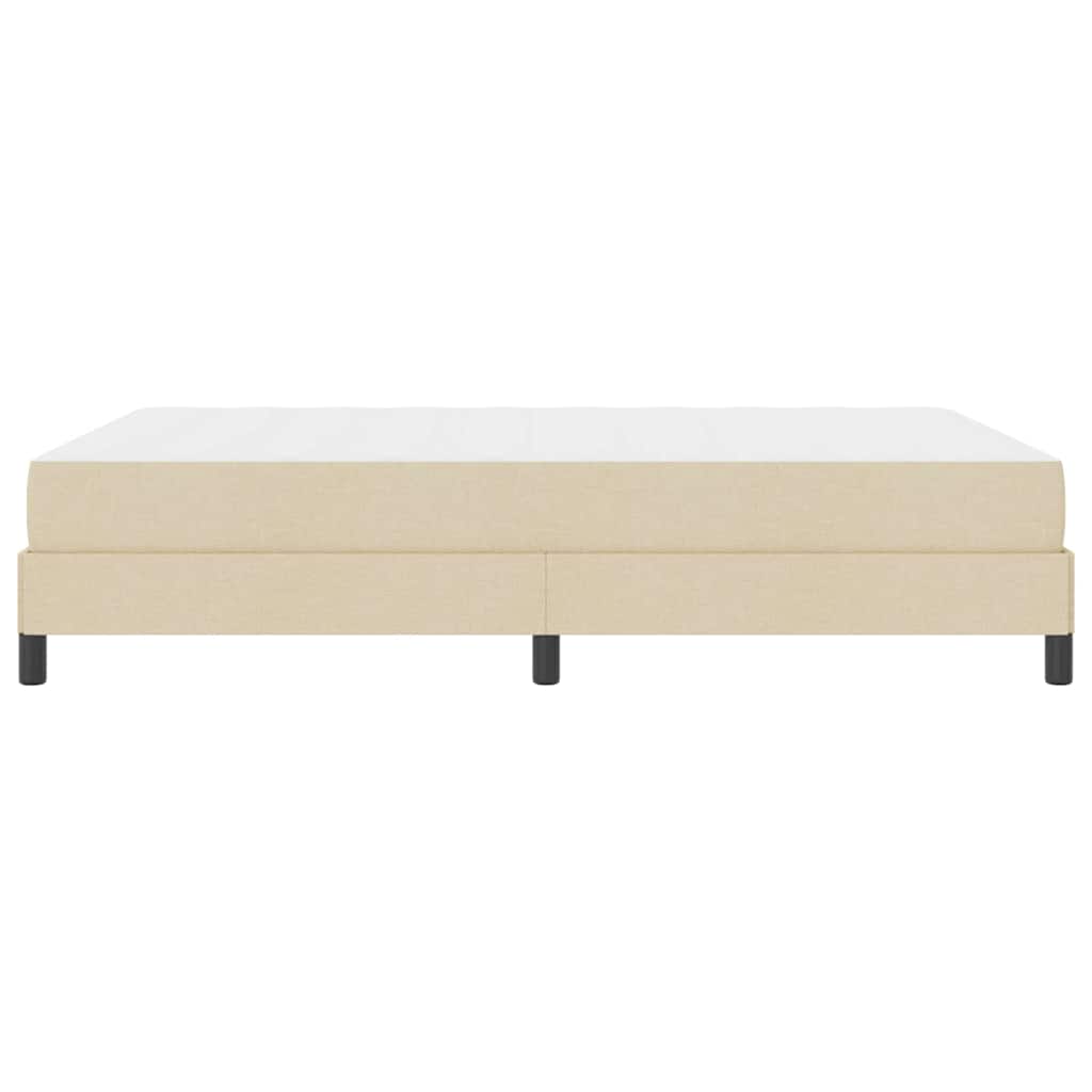 Boxspringbed met matras Crème 140 x 190 cm Stof is nu te koop bij PeponiXL, paradijselijk wonen!