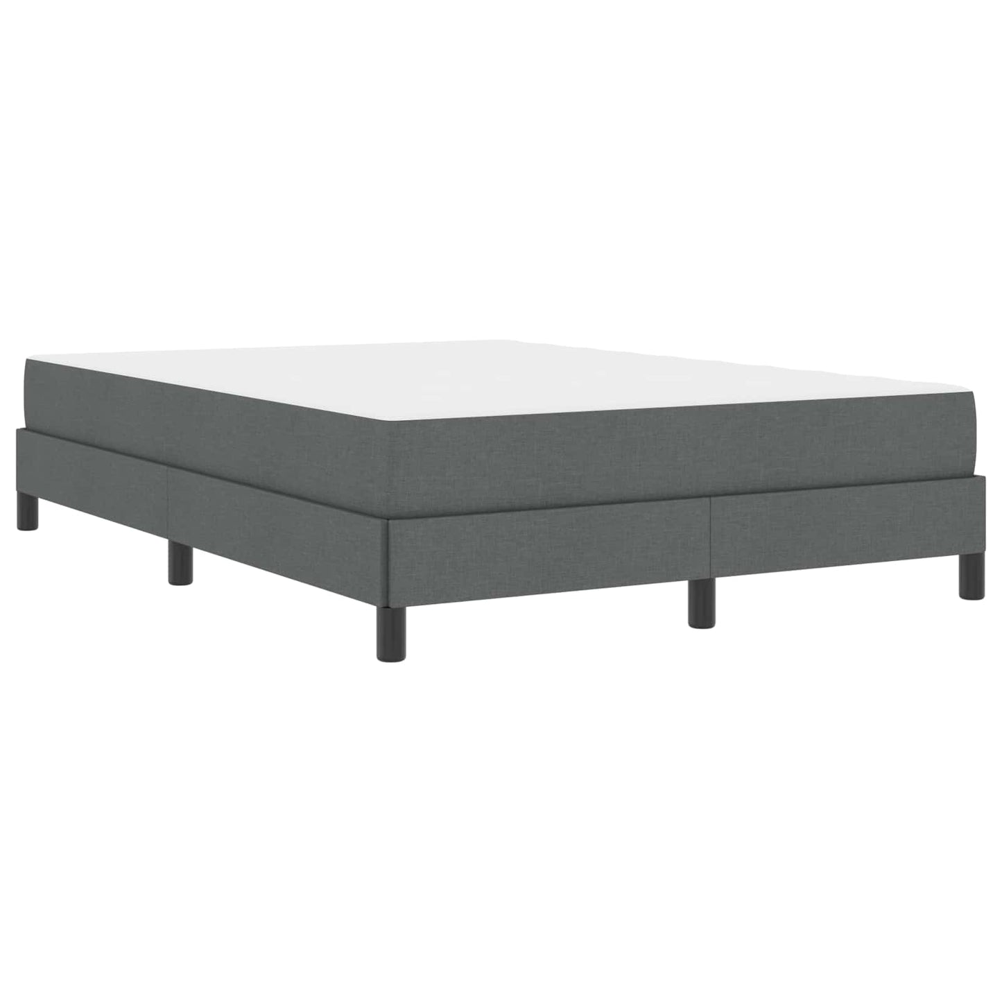 Boxspringbed met matras Donkergrijs 140 x 200 cm Stof is nu te koop bij PeponiXL, paradijselijk wonen!