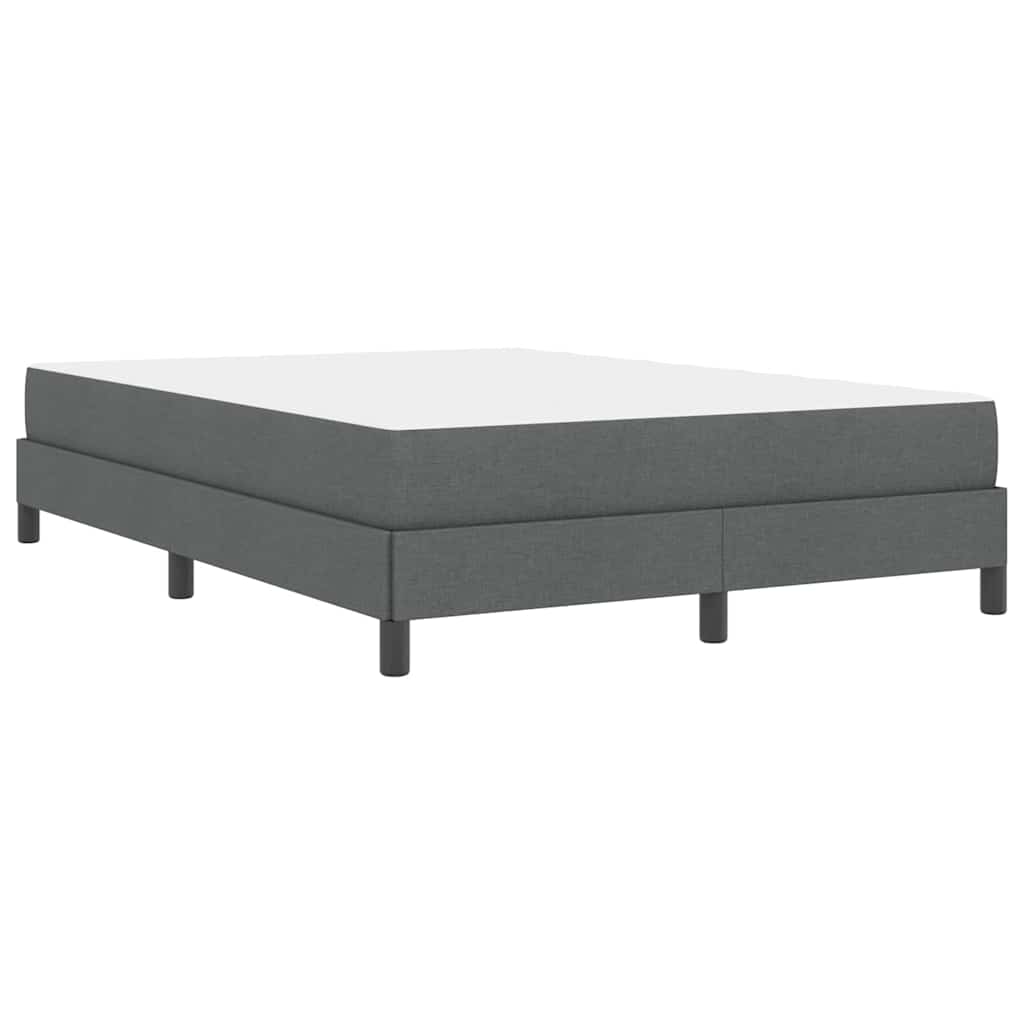 Boxspringbed met matras Donkergrijs 140 x 200 cm Stof is nu te koop bij PeponiXL, paradijselijk wonen!