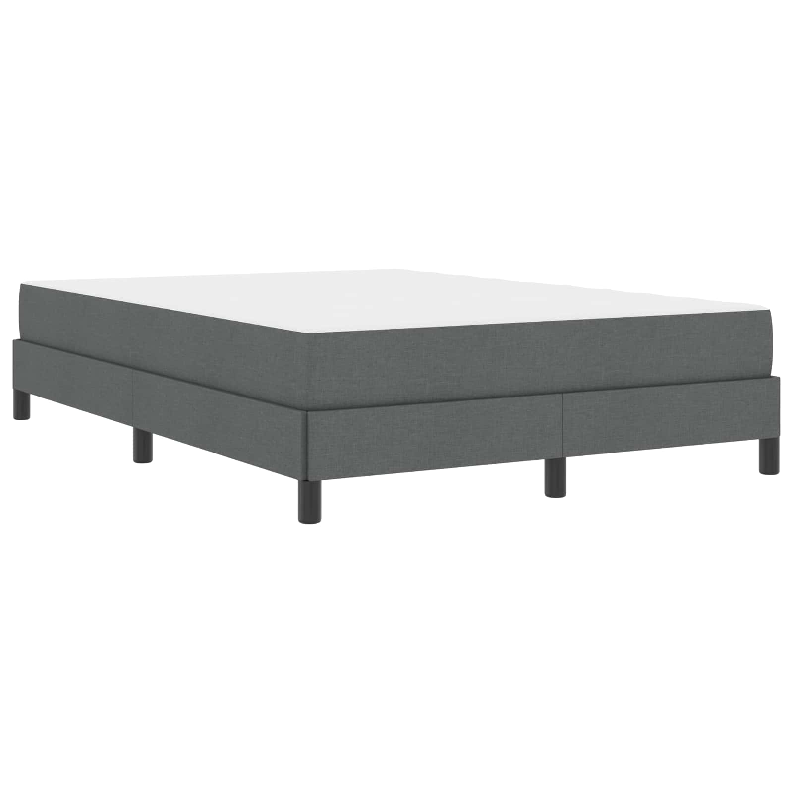 Boxspringbed met matras Donkergrijs 160 x 200 cm Stof is nu te koop bij PeponiXL, paradijselijk wonen!
